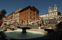 Piazza di Spagna en de Spaanse trappen Rome